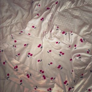 Crop long sleeve hoodie